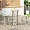 WestinTrends Malibu All Weather Hdpe Outdoor Patio Bar Height Bistro Set (3-piece) - 2 of 4