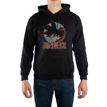 Dragon Ball Z Goku Anime Mens Black Hooded Sweatshirt