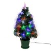 Kurt S. Adler 24“ Pre-Lit Fiber Optic Potted Tree - 4 of 4
