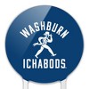 Washburn University Ichabods Logo Acrylic Cake Topper Party Decoration for Wedding Anniversary Birthday Graduation - 3 of 4