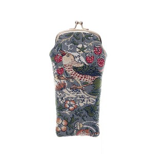 Signare USA William Morris Strawberry Thief Grey Glasses Pouch/ Case - 1 of 4