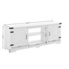 Modern Farmhouse TV Stand With 23" Electric Fireplace Heater, Media Entertainment Center For TV Up To 70", Console Table W/Storage Cabinets - 3 of 4