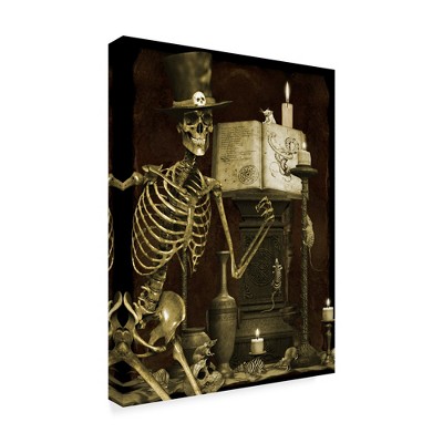 Trademark Fine Art -Jean Plout 'Halloween Graveyard 4' Canvas Art