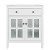 Grungis Bathroom Vanity with Ceramic Sink,Silver Metal Knobs and Soft Close Hinges,Cabinet with Adjustable Shelf and Tip-Out Tray - 4 of 4
