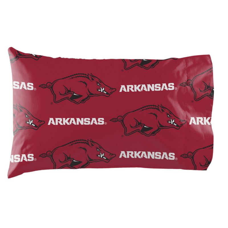 NCAA Arkansas Razorbacks Rotary Bed Set - Twin, 3 of 4