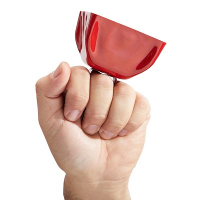 Red Iron Handheld Cowbells for Sporting Events, 3-inch, Set of 12
