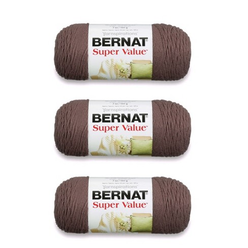 Bernat Super Value Deep Sea Green Yarn - 3 Pack Of 198g/7oz - Acrylic - 4  Medium (worsted) - 426 Yards - Knitting/crochet : Target