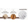Mocamel Deep Seat Tufted Sofa - 86" Beige Fabric 3-Seater Couch with Metal Legs, for Living Room or Apartment - 4 of 4
