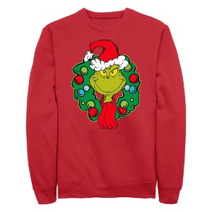 Men's Dr. Seuss Christmas Grinch You're a Mean One Sweatshirt - 1 of 4