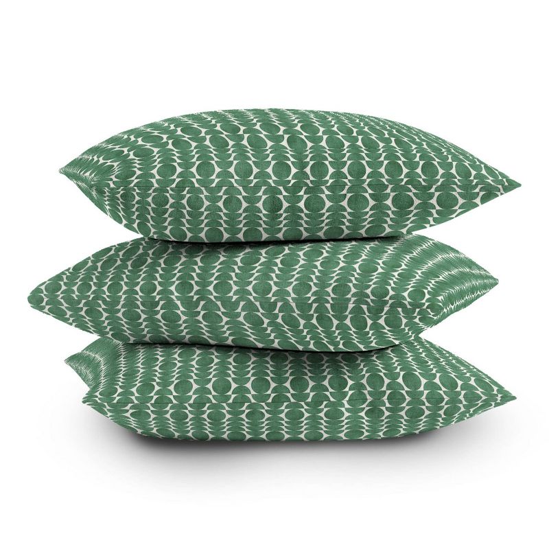 Moonlight Retro Scandinavian Outdoor Throw Pillow Green - Deny Designs, 4 of 5