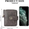 FATMOON  Women’s RFID Blocking Leather Wallet - Genuine Leather Small Bifold with Zipper Pocket & ID Window for Daily Use,Travel,Gift - 3 of 4
