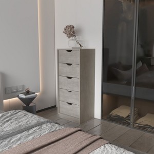 NicBex Dresser 5 Narrow Drawer Dresser Chest of Drawers Tall Dresser with Storage Drawers for Bederoom, Living Room - 1 of 4