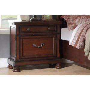 NicBex Nightstand with Drawers, Side Table with Hanging Pulls and Finish Top,Classic Bedside Table for Bedroom,Living Room - 1 of 4