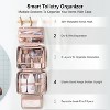 Paaaawaters Hanging Travel Toiletry Bag for Women Traveling With Leakproof Compartment Makeup Cosmetic - 2 of 4
