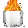 16.5 Inch Stainless Steel Smokeless Outdoor Fire Pit, Burning Wood, Particles,Coal, Perfect for Bonfire, Camping, Picnic, Family Gatherings - 2 of 4