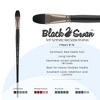 Black Swan Synthetic Red Sable Paint Brushes Filberts -  Professional Quality Long Handle Paint Brushes for Oil, Heavy Body Media and Acrylic - - 2 of 4