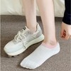 Anna-Kaci Women's Ribbed No Show Socks with Contrast Circular Heel Opening Low Cut Soft Stretch 3-Pack - 2 of 4