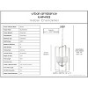 Urban Ambiance Luxury Modern Chandelier 25.625''H x 16''W,  Brushed Nickel Finish,  Broome Collection, UHP4102 - 3 of 4