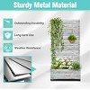 TOAOTBNBO Metal Raised Garden Bed with Trellis and Wheels, Metal Planter Box with Trellis, Garden Box for Climbing Plants, Flower - 4 of 4