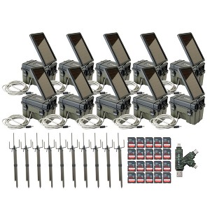Stealth Cam Trail Camera Mount Stick with Solar  Auxiliary Power Pack 32GB Memory Cards and Card Reader (10 Pack) - 1 of 4