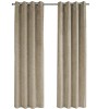 MAYEERTY Curtain Panel Beige Velvet Room Darking for Living Room Bedroom Modern 54"x84" 2pcs - 4 of 4