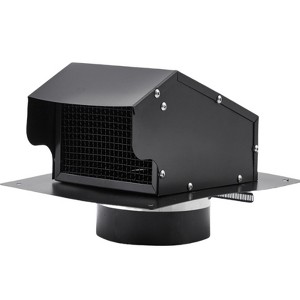 Round Chimney Cap, Cone Top Chimney Cap, Stainless Steel Fireplace Exhaust Cap, Outside Roof Rain Cap, Exterior Stove Pipe Cap for Vent - 1 of 4
