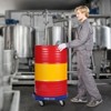 VEVOR 55 Gallon Drum Dolly, 2000 lbs Load Capacity, Heavy-Duty Barrel Dolly with Cross Braces and 4 Swivel Caster Wheels, Blue - 2 of 4