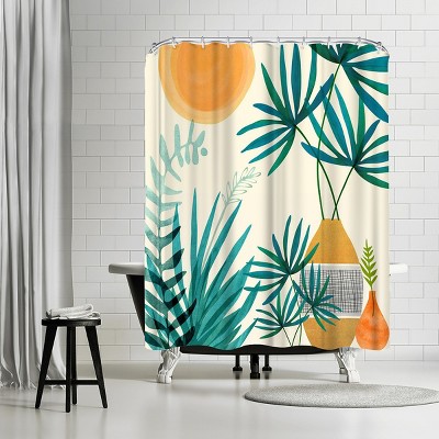 Americanflat Moroccan Garden by Modern Tropical 71" x 74" Shower Curtain