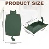Unique Bargains Foldable Desk Organizing Key Coin Cat Design Jewelry Storage Tray 7.7" x 5.1" x 4" - 2 of 4