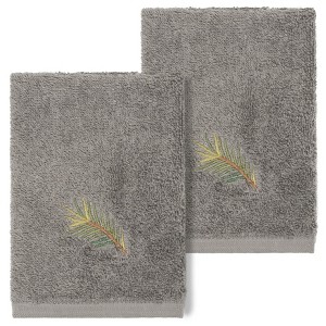 Linum Home Textiles 100% Turkish Cotton PIERRE Embellished Towel Set - 1 of 2