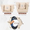 Lightweight Luggage Sets 4 Piece ABS Durable Suitcase with Travel Bag, Spinner Wheels Luggage Set with TSA Lock, Carry On Luggage Set - Cuddlewood - 3 of 4