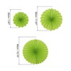 Unique Bargains Home Party Decoration Festive Paper Fans with 6 Pcs - 2 of 4