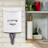 AuldHome Design Enamelware Grocery Bag Holder; Wall-Mounted Modern Farmhouse Style Plastic Bag Dispenser - 2 of 4