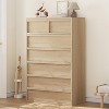 7 Drawer Dresser for Bedroom, 46" Tall Modern 7 Chest of Drawers with Large Drawers Storage, Wooden Dresser Organizer for Living Room - 3 of 4