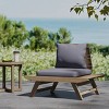 Outdoor Patio Chairs,Wooden Patio Armless Chairs With Cushion Seat,Outdoor Patio Furniture,Armless Chairs For Patio,Garden-Cuddlewood - 2 of 4