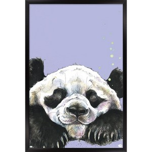 Trends International Snowtap - Panda Photobomb Framed Wall Poster Prints - 1 of 4