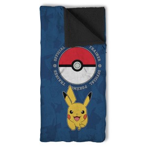 Pokemon Training Center Silk Touch Throw Blanket Slumber Bag 27x56 Inches - 1 of 4