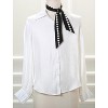 Allegra K Women Polka Dot Heart Print Stripes Skinny Double-Sided Neckerchief - 2 of 4