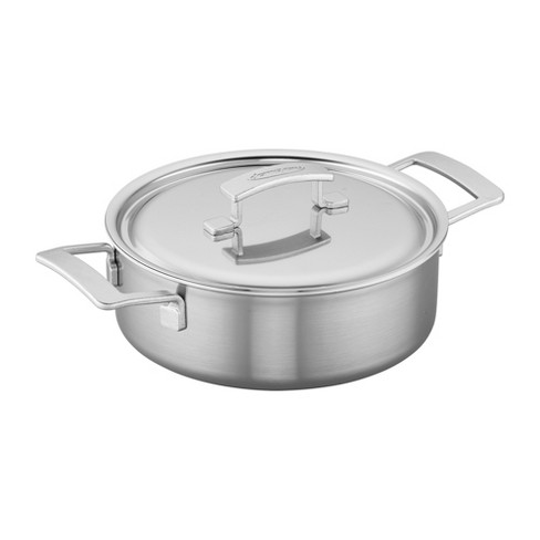 Calphalon Signature Stainless Steel 2.5 Qt. Shallow Sauce Pan with