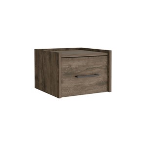 NicBex 13.8 inch Wide Floating Nightstand with 1 Drawer,Side Table with Black Handle,Bedside Table for Bedroom,Living Room - 1 of 4