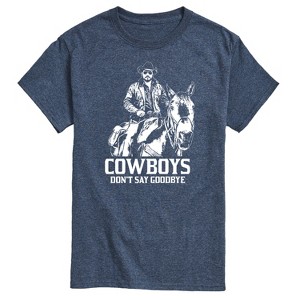 Men's - Yellowstone - RIP Cowboys Don't Say Goodbye Short Sleeve Graphic T-Shirt - 1 of 4