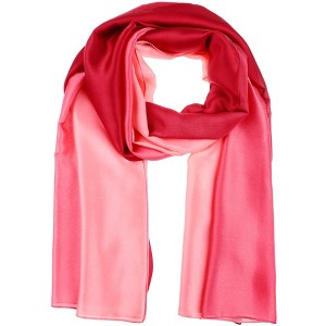 INSPIRE CHIC Women's Gradient Color Satin Colorful Lightweight Soft Scarves 1Pc - 1 of 4