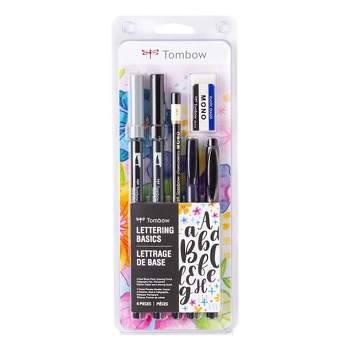 Tombow Fudenosuke Brush Pens 2/Pkg-Black - 085014620383