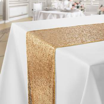 Lann's Linens Sequin Tablecloths, Overlay Covers, and Table Runners