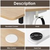 Lirago Electric Adjustable Height Standing Desk with Splice Board-Home Office Desk for Healthy Work Lifestyle-White - 4 of 4