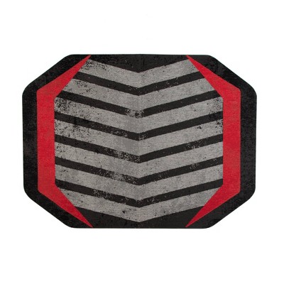 36x48 Prizm Led Gaming Rug'D Chair Floor Mat Red - Anji Mountain