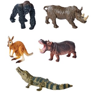 Simba Toys Wild Animals Set 5 Wildlife Figures Realistic Miniatures Kids 3+ - 1 of 4