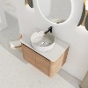 GDFStudio Ford Wall-Mounted Bathroom Vanity With Ceramic Round Sink - 2 of 4