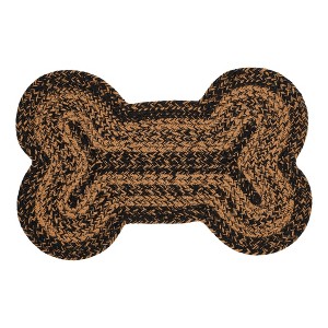 Black & Tan Indoor/Outdoor Medium Bone Rug 15x23 - 1 of 4