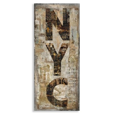 Stupell Industries New York City Montage Collage, 20" x 48"